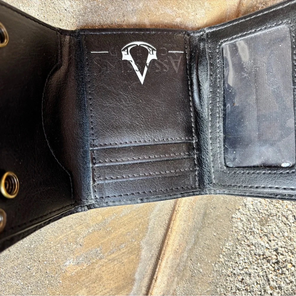 Black Leather Money Clip